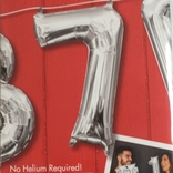 Balónek foliový narozeniny číslo 7 stříbrný 35cm x 22cm